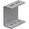 TRUSCO TKC1-WB010-U Pipe Support Channel Bracket, Type 100, Steel, L100