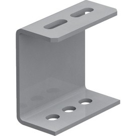 TRUSCO TKC1-WB010-U Pipe Support Channel Bracket, Type 100, Steel, L100