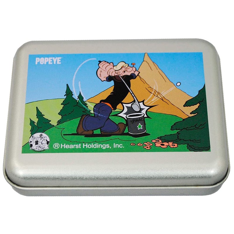 REZAX PETE-1751 Golf Tee, Popeye Canned Wood Tee, Black