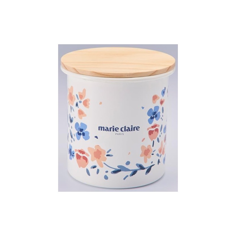 豊琺瑯 マリ・クレール ホーローキャニスター フルレット サイズ：約W10.8 D10.8 H11.1 MCY-13