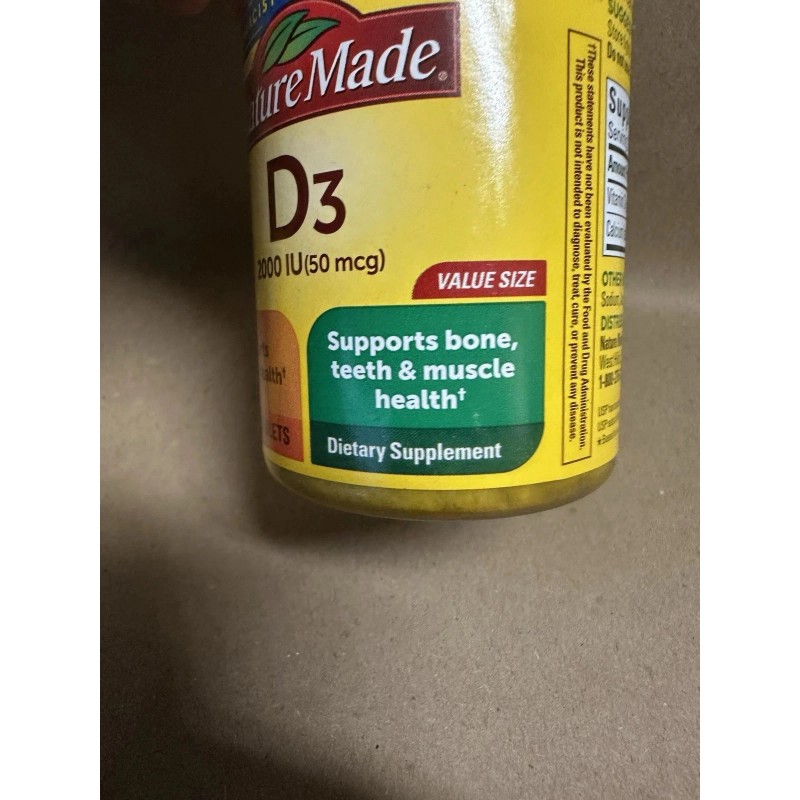 Nature Made 2 Pack NatureMade D3 2000 IU 220 Tablets