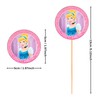 18x Princess Cupcake Toppers – Strong Picks Happy Birthday Décor,