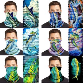 Neck Gaiter Sun UV Protection,Cool Gator Face Scarf Cover Mask Balaclava for Men Women Girls Boys,Breathable Bandana Neck Warmer Headband Headwear,Head Wrap for Motorcycle Cycling Outdoors