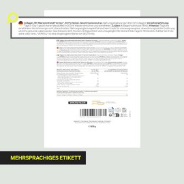 natural elements Collagen Powder 500 g - Collagen Hydrolysate Peptides - Collagen Type 1 and 3 - Perfect Solubility, Natural Taste without Flavours - Laboratory Tested and Produced in Germany