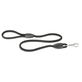 Ferplast Dog Leash SPORT, Long Dog Training Leash, 2m Training Lead, Nylon Cord Leash with Handle and Metal Snap Hook, 2 Meters Long Dog Lead, Black