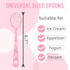 50 Pcs Pink Plastic Spoons Pink Spoons Disposable Utensils Heavy