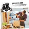 LALAFINA 3pcs Aluminum Alloy Bench Dog Clamp Workbench Short Stoppers