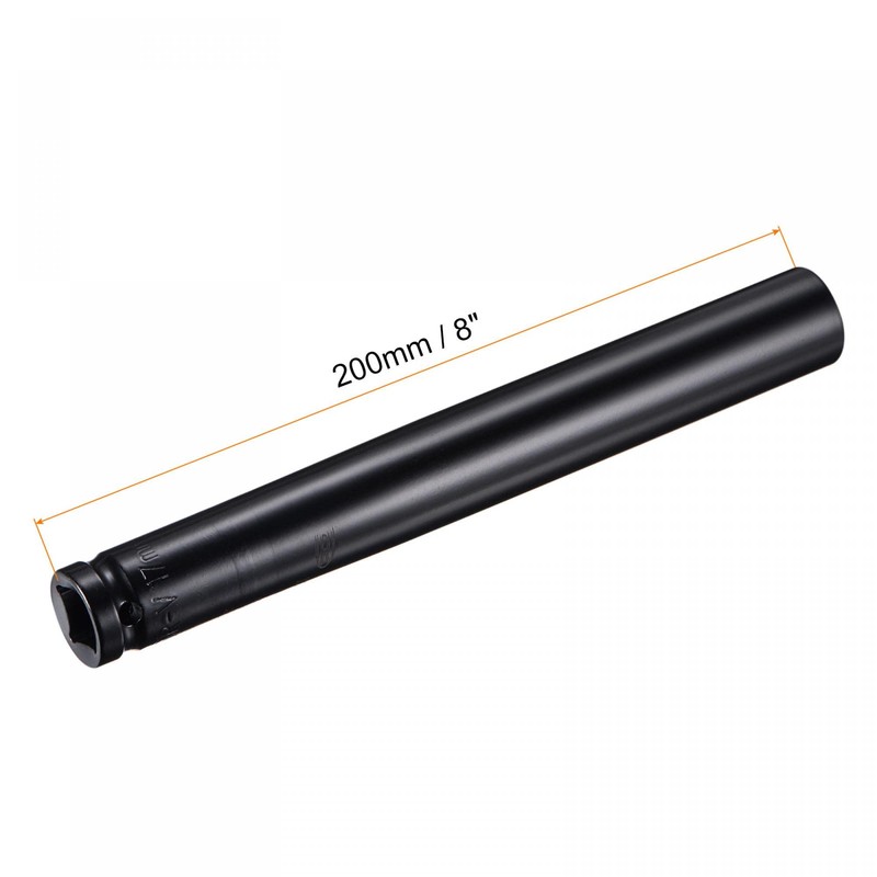 sourcing map 1/2" Drive by 17mm Deep Impact Socket, Heat-Treated