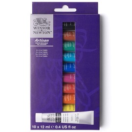 Winsor & Newton Artisan Water Mixable Oil Paint, Set of 10x12ml