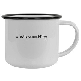 Molandra Products #indispensability - 12oz Hashtag Camping Mug Stainless Steel, Black