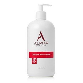 Alpha Alpha Skin Care Revitalizing Body Lotion, 12% Glycolic AHA, Daily Moisturizer Hydrates & Exfoliates, Anti-Aging, 23 Oz