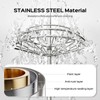 HAMITOR Shower Caddy Tension Pole: 4-Tier Rustproof Bathroom Corner Shelf