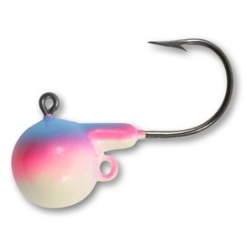 Northland Fishing Tackle Fireball Live Bait Jig for Walleye, Sauger, & Perch, Glow Rainbow, 1/16 Oz, 5/Cd