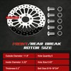 2 * 11.8''Harley front rotors Compatible with Harley Electra Glide/Road