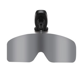 [Lukeyarm] Polarized Sunglasses Clip On Hat Sunglasses Hat Pop Up Cover, Silver