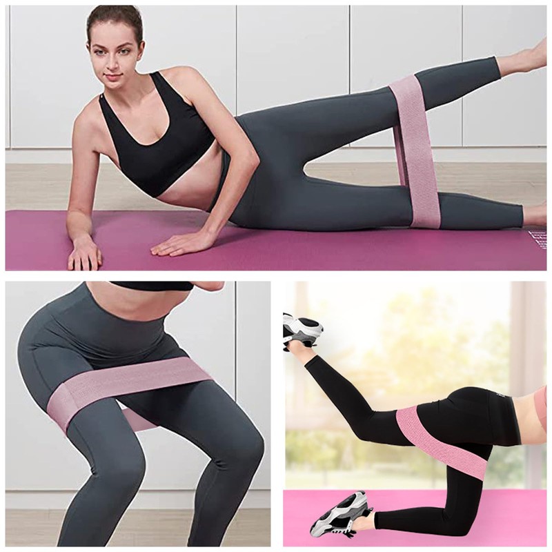 3-Pack Resistance Bands Set with Non-Slip Design for Home Workouts