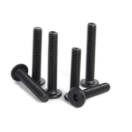 OG Secure | M5 Ultra Thin Wafer | Flat Head Low Profile Screws | Bolt | Allen Key | Black 6-65mm - 8mm / 25