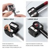 2 Pcs Eyeliner Sharpener,2 Holes Makeup Sharpener,Make up Pencil Sharpener,Eyebrow