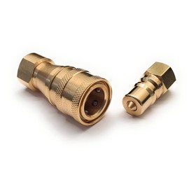 Prochem Coupling Connector SET for Carpet Cleaning Machine Twin Viton Seals - 1/4" BSP Threads