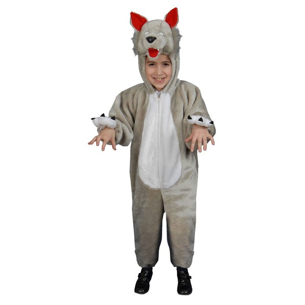 Dress Up America Wolf Costume for Kids - Werewolf Set for Boys and Girls - Scary Halloween Costume