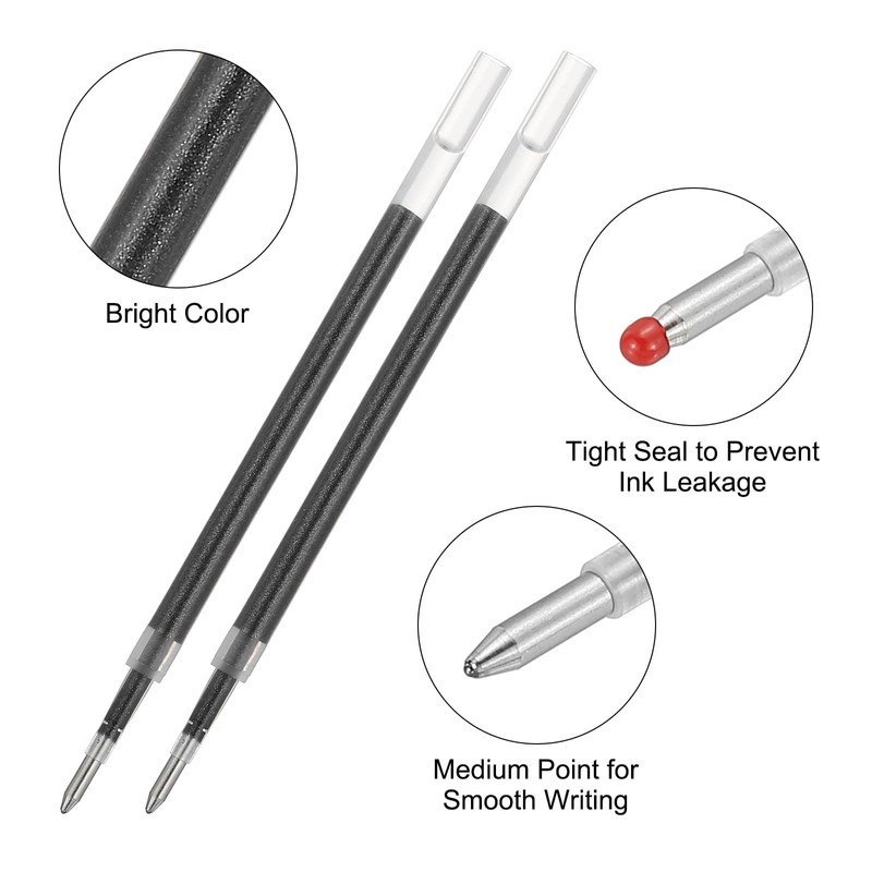 PATIKIL Gel Pen Refills, 24 Pcs 0.8mm Medium Point Glitter