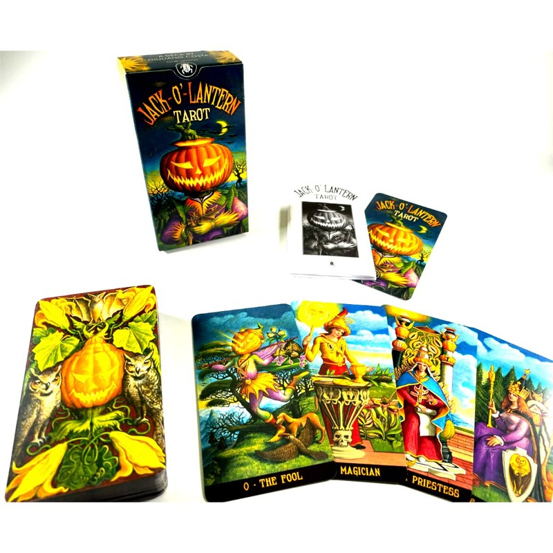 Tarot Cards, 78 Cards, Weighted Edition, Tarot Divination, Jack-O'-Lantern Tarot,