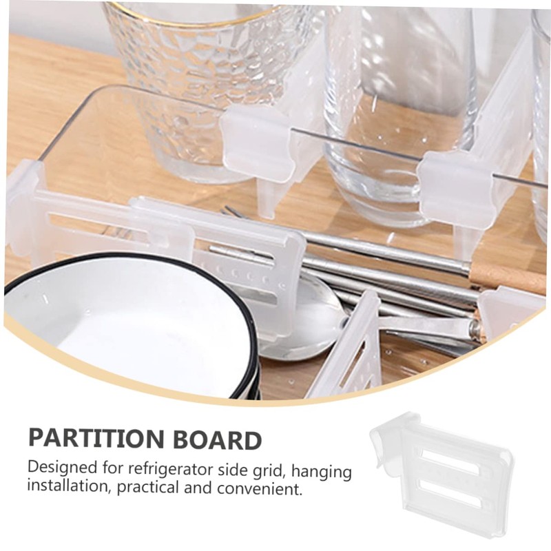 iplusmile 12Pcs Fridge Clip Partition for Refrigerator Side Door Divider