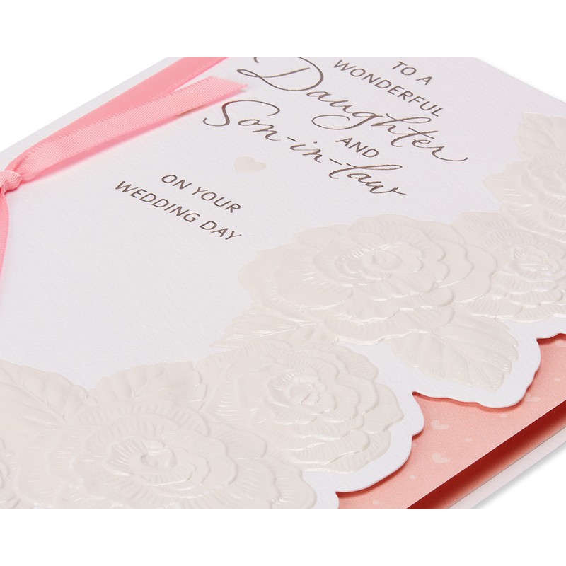 american greetings hija y yerno tarjeta de boda con papel