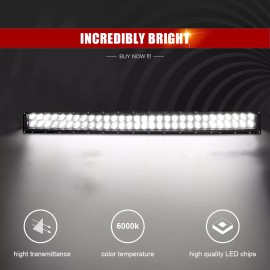 WEISEN For 2016-2024 Polaris General XP 1000 Roof 42" Curved LED Light Bar Wiring Combo