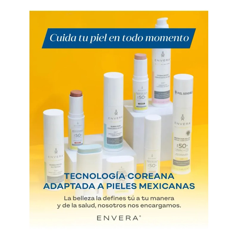 Protector Solar Facial Envera Oil Control SPF 50 Piel Grasa