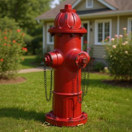pandaxing Fire Hydrant for Dogs to Pee On, Dog Fire Hydrant Pee Post Outdoor Statue for Yard Lawn Decor, Garden Sculpture Dog Porch Potty, 13.5" H × 5.9" L × 5.1" W (Modern)
