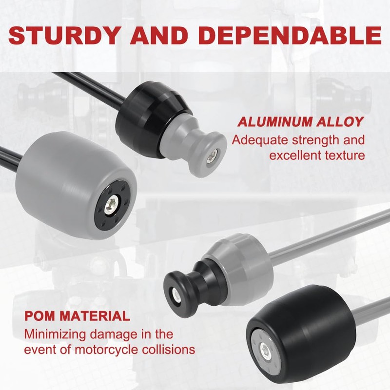 Xitomer Front Rear Axle Sliders+ Swing Arm Spools Fit for