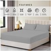 Fitted Sheet Single Bed (91 x 193cm) - Grey Bedding