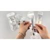 MITOB 100 Pack Self Sealing Bag with Hang Hole Resealable