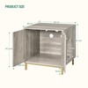 Hzuaneri Cat Litter Box Enclosure, Hidden Litter Box Furniture, Wooden