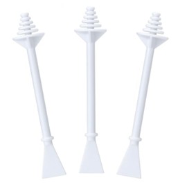 100 Pcs Nose Wax Sticks, Plastic Nose Hair Wax Applicator Stick with Disposable Spatulas for Men Women Eyebrows Ears Nose Hair Removal