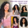 8 Packs Prelooped Boho Gogo Curl Crochet Hair(18 Inch, 4#)