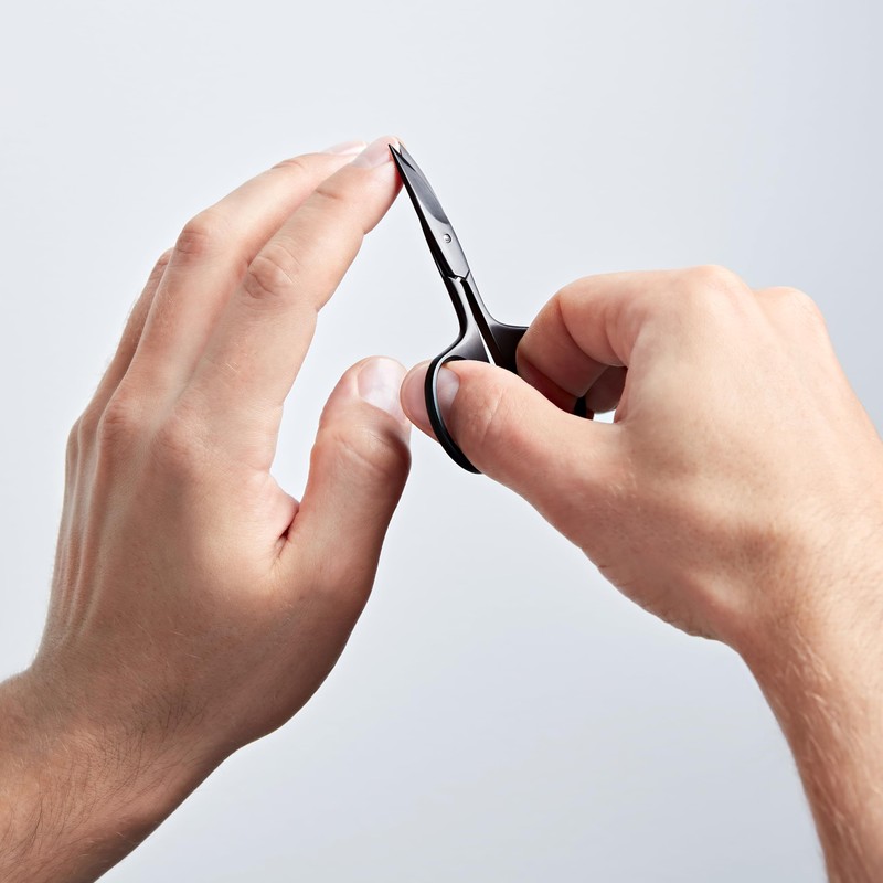 ZWILLING 90mm Nail Scissors (Sharp Slightly Curved Micro Toothed Cutting