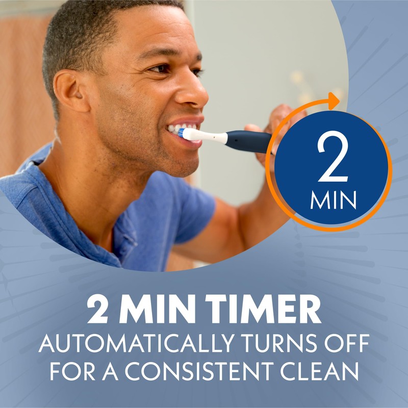 Spinbrush Smart Clean Battery Powered Electric Toothbrush, Soft Bristles, Midnight