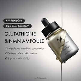 Dr.Ceuracle Glutatión y NMN Ampolla - Suero antioxidante para elevar la vitalidad de la piel y la tez radiante brillante (1.0 fl oz / 1.01 onzas líqui