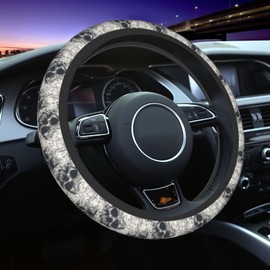 Skull Grunge Cool Steering Wheel Cover for Women Men Girls Car Accessories Decor Anti-Slip Neoprene Auto Steering Wheel Covers Protector Universal 15 Inch