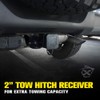 Xprite 2 inch Hitch Receiver Kit Compatible with Jeep Wrangler