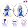 Sulpo Flat No Tie Shoelaces, Elastic Shoelaces with Metal Aglets,