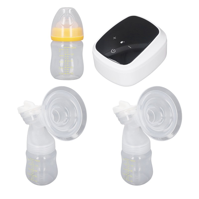 Electric Double Breastfeeding Pump 5 Levels Suction Less Noise Rechargeable