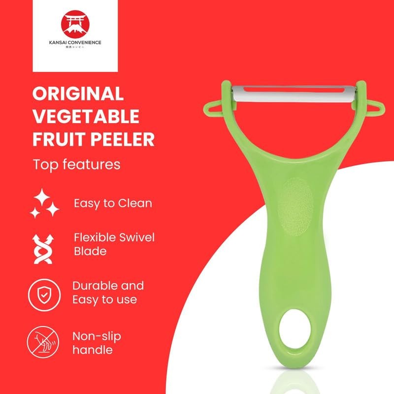 Kansai Convenience Potato Peeler, Y-Shaped Swivel Vegetable Peeler for Kitchen