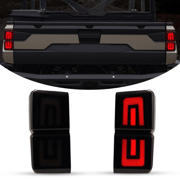 Kiwi Master Smoked LED Tail Lights for 2018-2025 Polaris Ranger