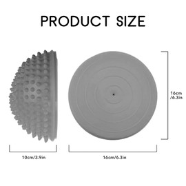 2 Pcs Hedgehog Balance Pods Half Dome Spiky Balance Balls Balance Training Equipment with Hand Pump for Kids Adults Sports