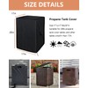 SheeChung Propane Tank Cover 17"x17"x20",Fit for 20 lbs Propane Tank