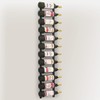 vidaXL 12-Bottle Wall Mounted Wine Rack - Durable Powder-Coated Iron,