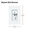 Lutron SELV-300P-WH Skylark Electronic Low-Voltage Single-Pole Dimmer, White